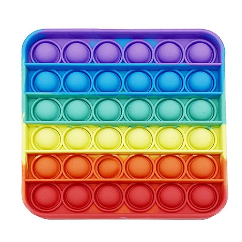 Sensory Toy Rainbow Apple Ice Cream Squeeze Toy Cute Kids Fidget Toy Slow Rising Stress Relief Toy for Autism Anxiety Reliever