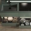 Emuca Vertex External Drawer with 3D Adjustments Height 178mm, 40kg, Depth 500mm, Steel, Anthracite Grey