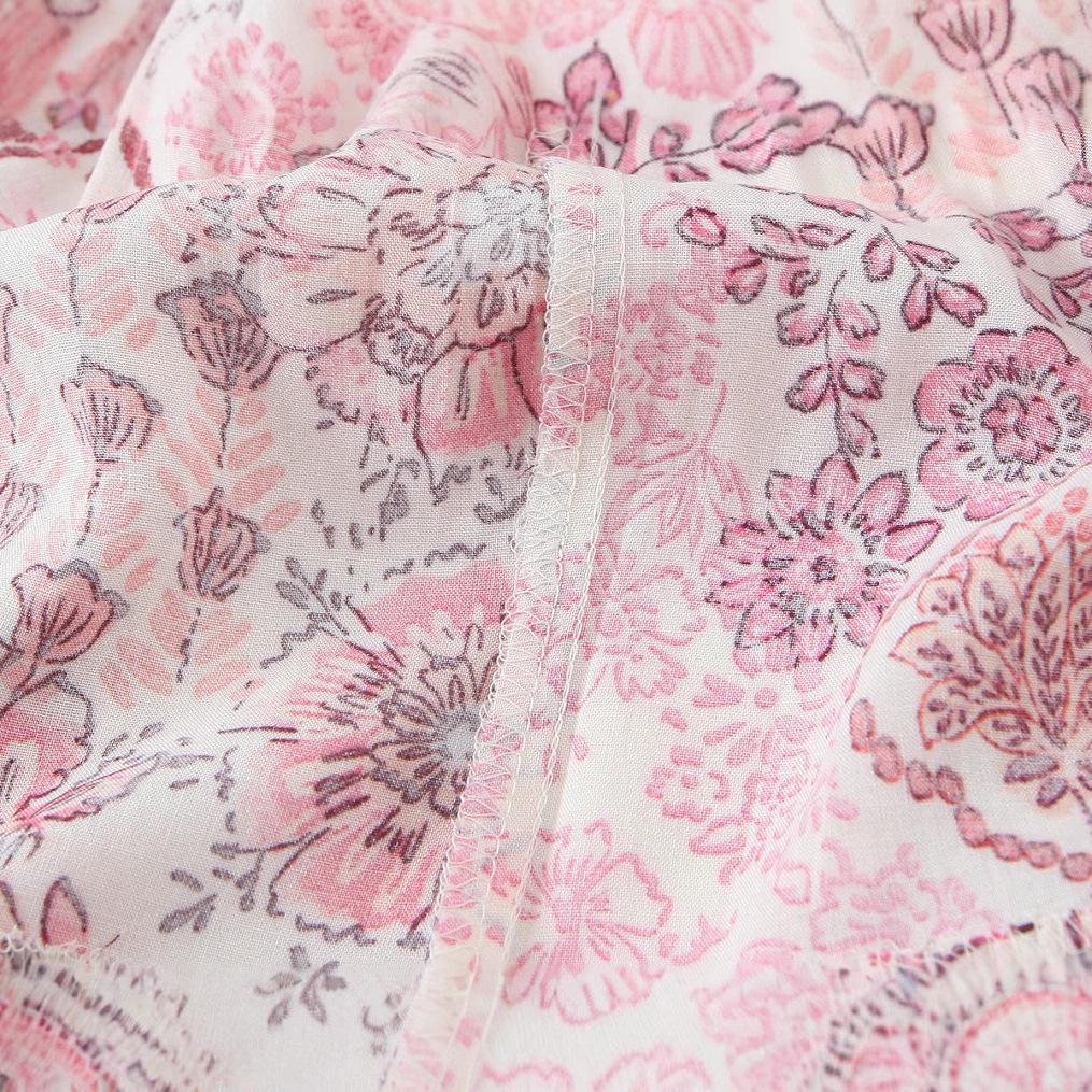 Spring 2025 Women's European & American Style Long Dress with Versatile Print