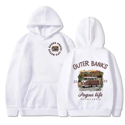 Amerikan TV Dizisi Outer Banks Baskılı Sonbahar Kadın Kapüşonlu Sweatshirt Günlük Oversize Kazak Popüler Sweatshirt Unisex Giyim
