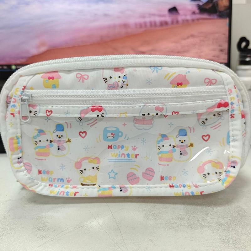 Cute Japanese-Style Bear Pencil Case - Large Capacity, Cartoon Anime Design