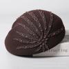 New Personality, High Sense of Temperament, Elegant European Merino Wool Mother Hat, Women's Simple Painter Beret