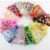 50PCS Moon Stars Drawstring Organza Bags Jewelry Gift Bags Pouches Gold Star Organza Favor Pouches for Christmas Wedding