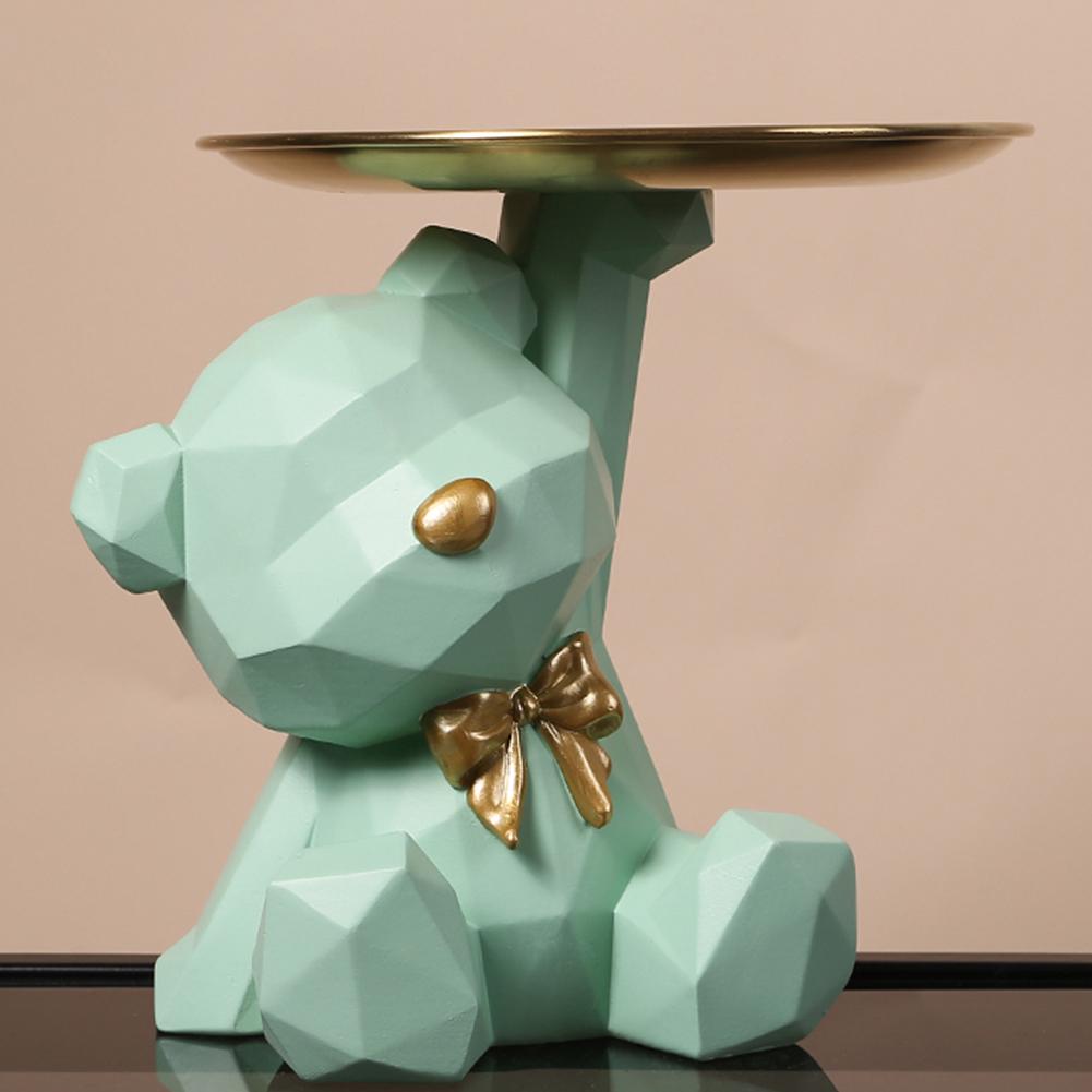 Storage Sculpture Kawaii Geometric Butterfly Bear Tray Living Room Desktop Decoration Sundries Coffee Shop Household Supplies