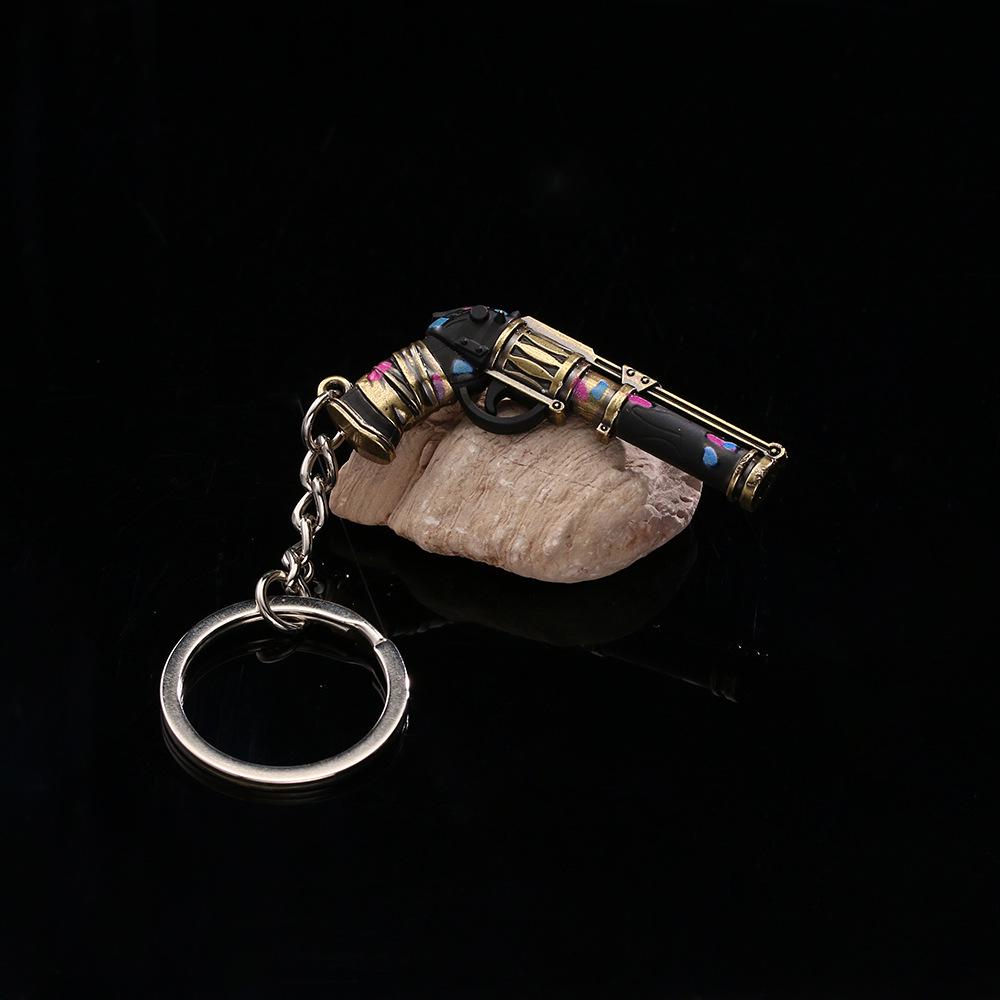 Valorant Arcane Jinx Marksman Necklace & Mini Justice Keychain Set