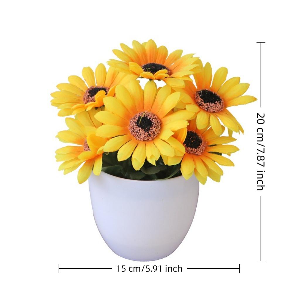 Fake Plants Artificial Potted Plant Plastic False Plants Ornament Simulation Potted Plant  Outdoor