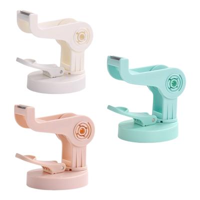 Suction Cup Tape Dispenser ABS Tape Cutter Rotating Adjustable Tape Cutting Tool for Packaging Scrapbooking Box Sealing