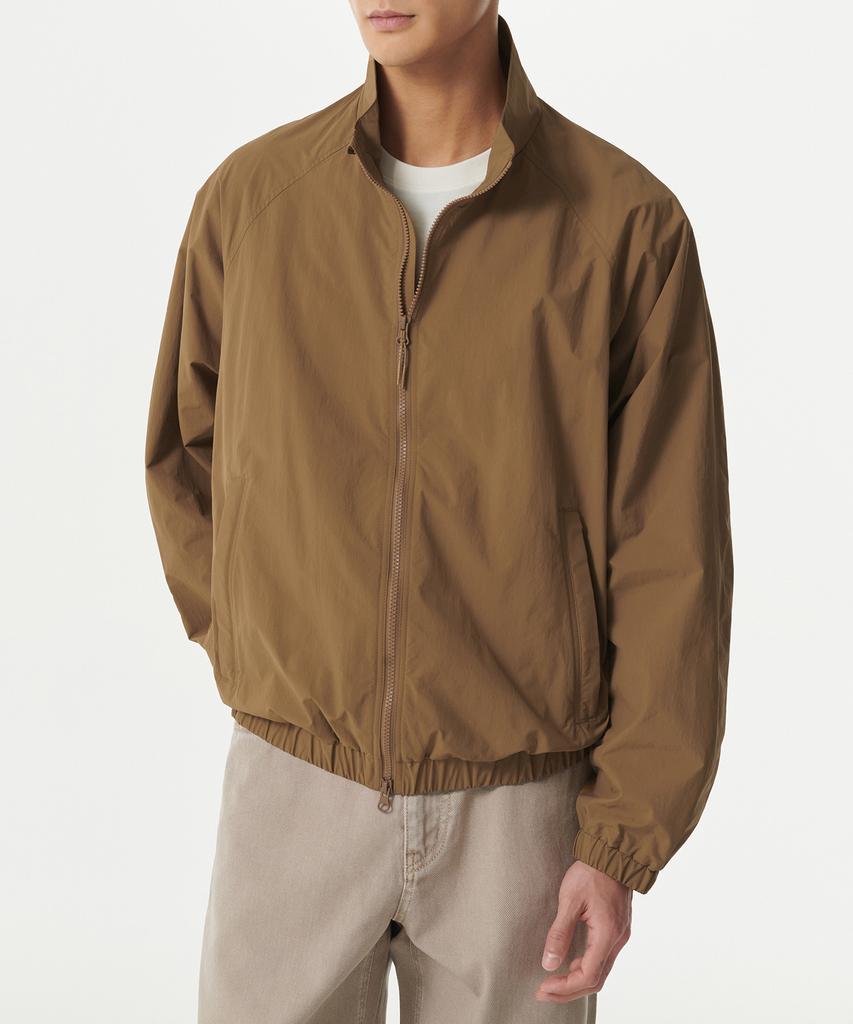 Musinsa Standard Oversized High-Neck Windbreaker Jacket [Light Brown]