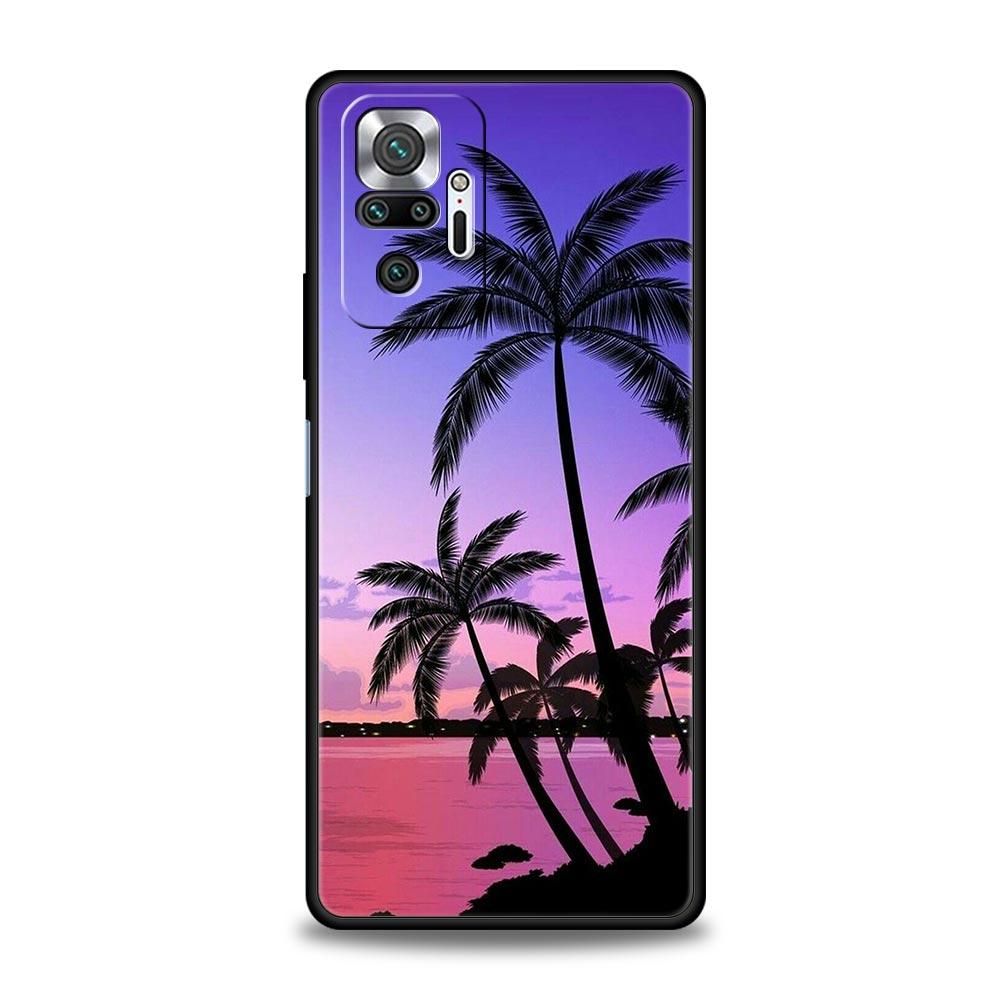Coconut Palm Tree Phone Case For Xiaomi Redmi Note 14 13 12 5G 9S 9 10 11 Pro Plus 9T 14C 13C 12C 10C 9C 9A Soft Silicone Cover