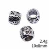 Bead Pendant Accesories Macroporous Big Hole Beads Loose Spacer Accessories Parts Metal Beads Accessories For Women