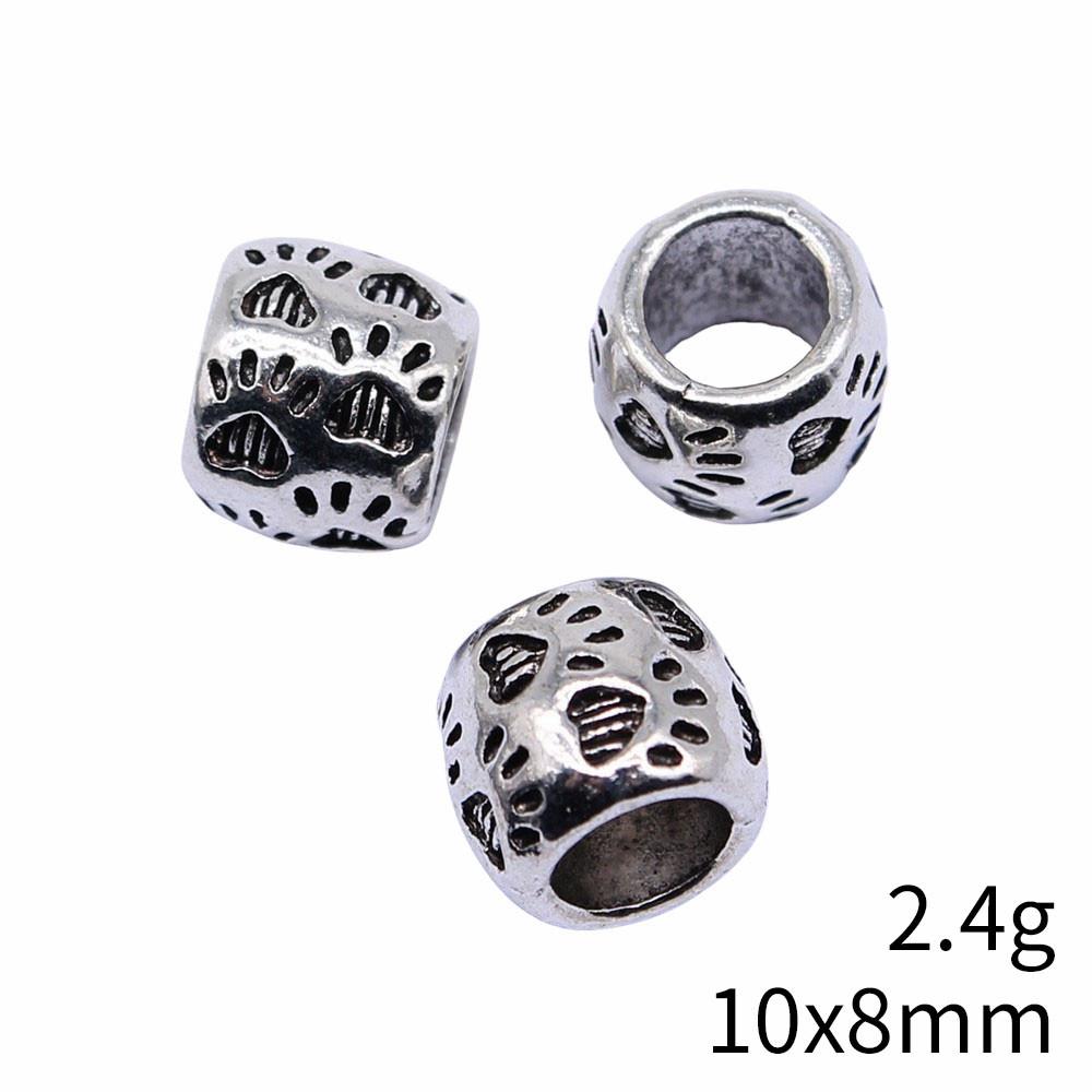 Bead Pendant Accesories Macroporous Big Hole Beads Loose Spacer Accessories Parts Metal Beads Accessories For Women
