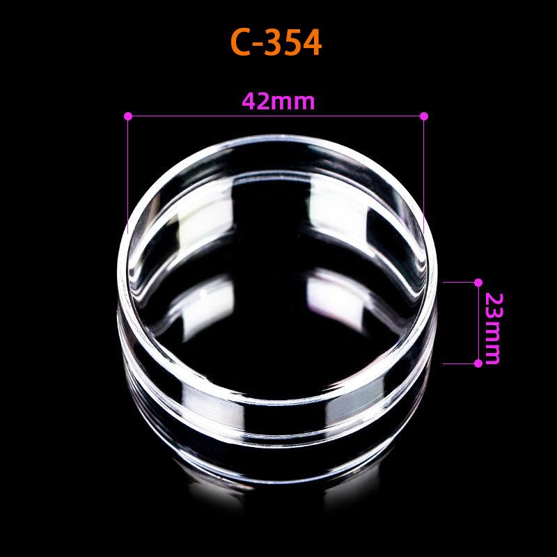 1-8Pcs Transparent Storage Box Food Grade Plastic Display Box Desktop Storage Storage Jewelry Packaging Sample Box 1Pcs