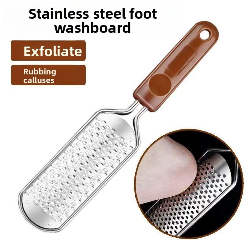 Stainless Steel Foot File Callus Remover Pedicure Tool With Ergonomic Design For Home Spa Care