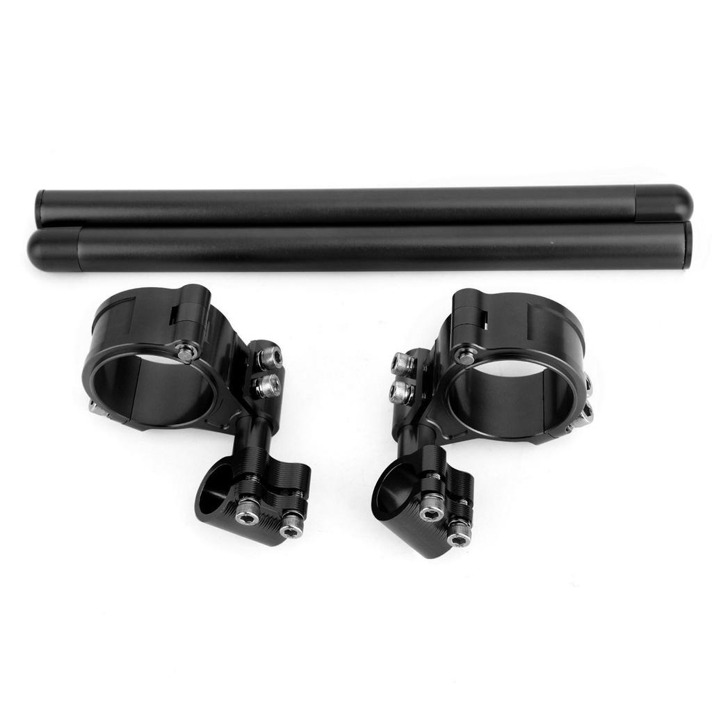 Universal Adjustable Rotatable CNC Billet Clip Ons Fork Tube Handlebar Kit 37mm