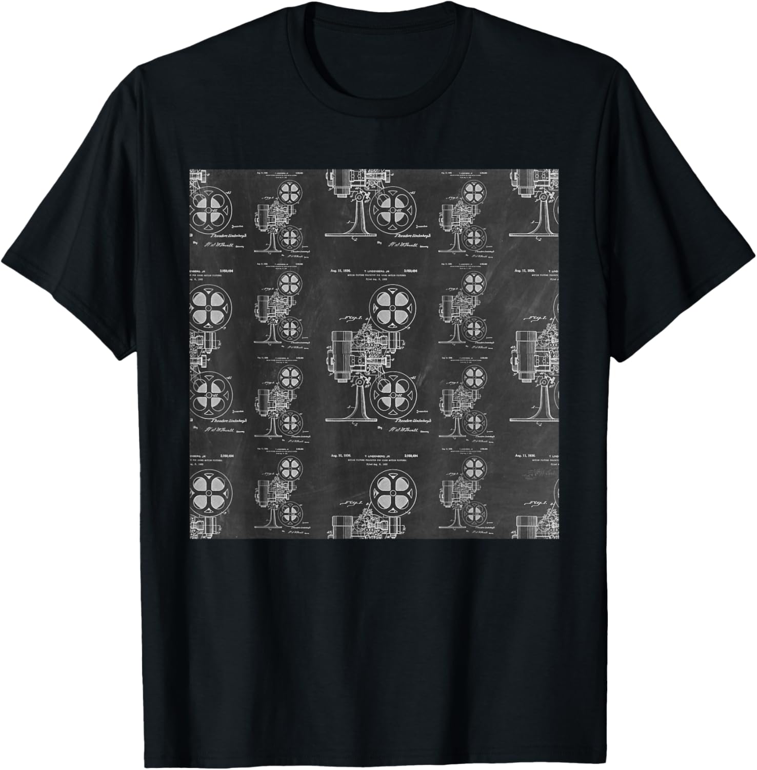 

Retro Movie Cinema Themed Graphic T-Shirt 5XL різнокольоровий