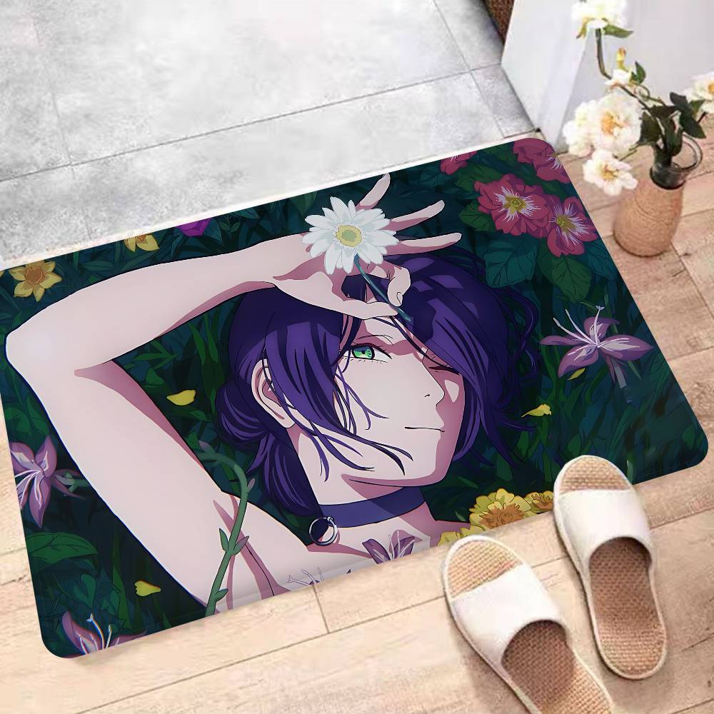 Action Anime Chainsaw Man Reze Arc Bathroom Mat Kids Room Bedroom Decoration Balcony Anti-Slip Doormat Living Room Welcome Rug