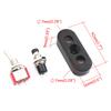 DIY Motorcycle Handlebar Engine Ignition Starts Stop Lever Silver Switch 12V
