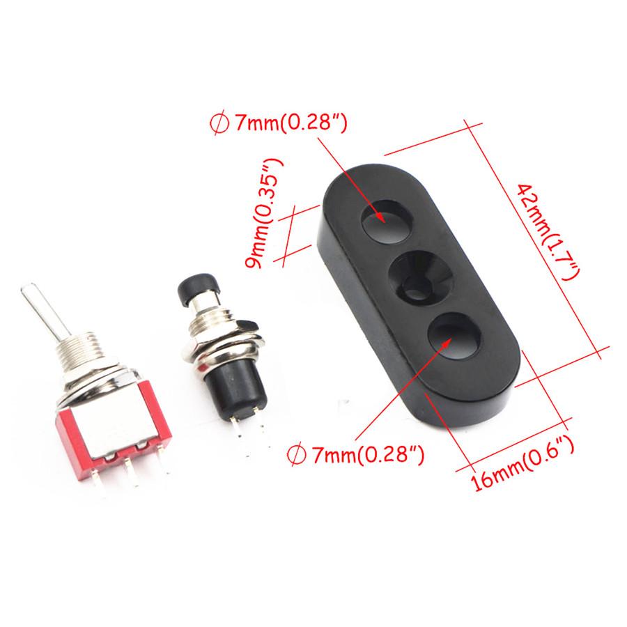 DIY Motorcycle Handlebar Engine Ignition Starts Stop Lever Silver Switch 12V