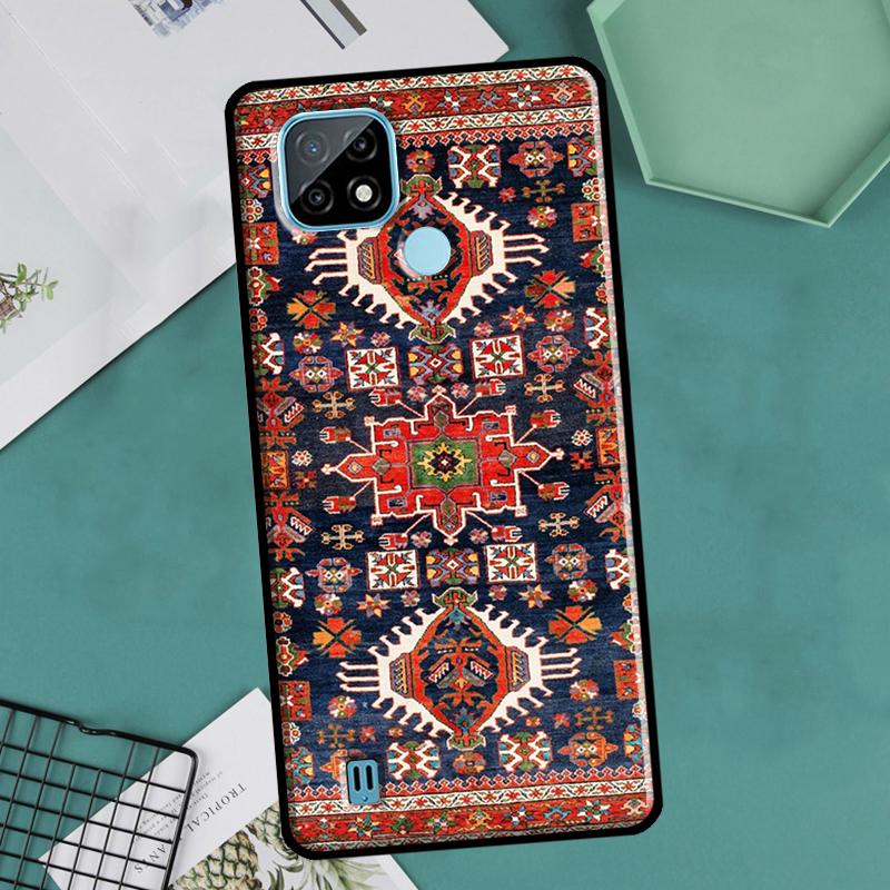 Persian Carpet Floral Pattern Case For Realme 9 Pro Plus 8 8i 9i C35 GT Neo 2 Cover For OnePlus 10 9 Pro Nord2 8T 9R 10R