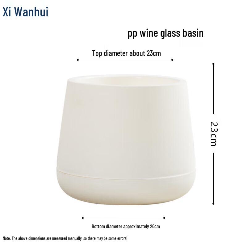 XWH Decorative PP Wine Glass Plant Pot