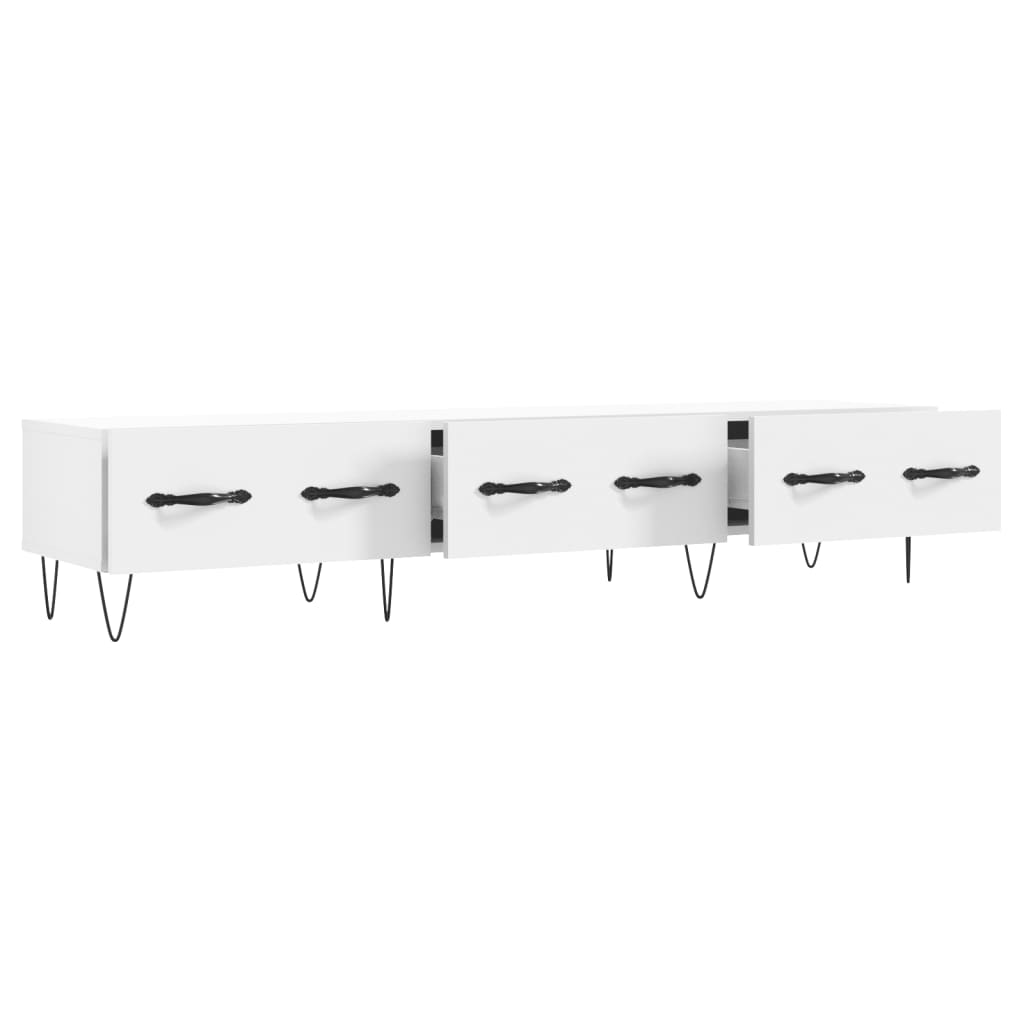 TV Stand White 150 x 36 x 30 cm Engineered Wood