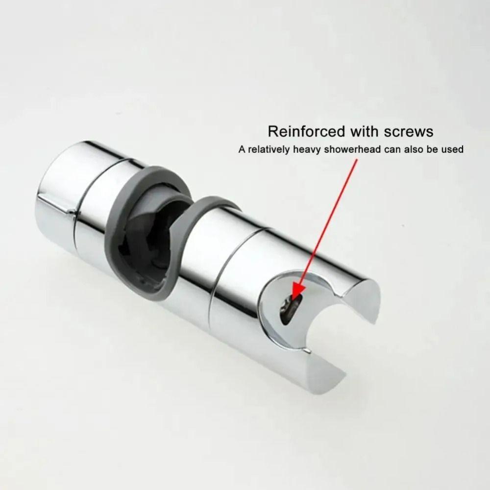 Strong Adhesive Backing Punch-Free Shower Head Bracket Adjustable Angle Design Smooth Edges Handheld Sprayer Holder