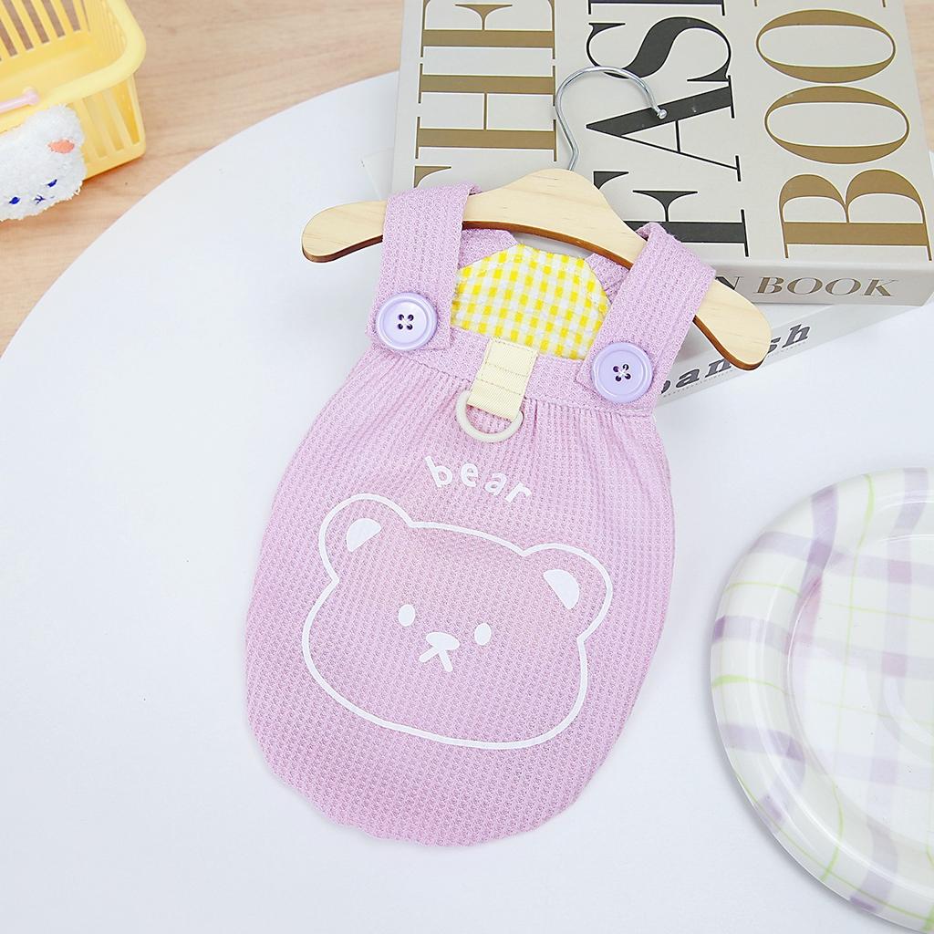 Jaro a léto Nové oblečky pro domácí mazlíčky Oblečení pro Teddy pro malé psy Řemínek na záda vafle Bear Factory Velkoobchod s oblečením pro domácí mazlíčky