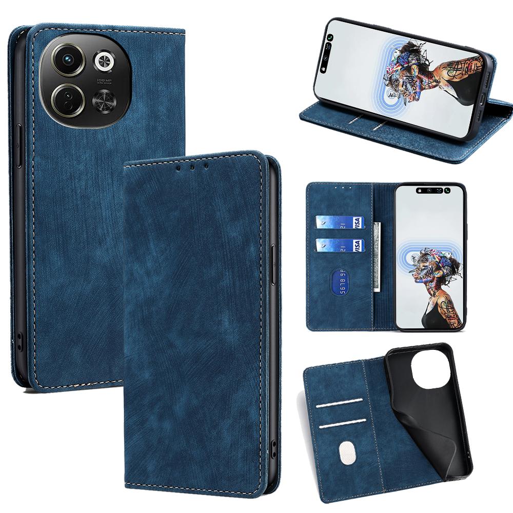 For TECNO Pova 6 Neo 5G/Spark 30 5G Case RFID Blocking Wallet Leather Phone Cover