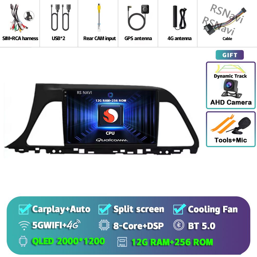 Android 14 Carplay Car Radio For Hyundai Sonata 9 2015 - 2018 Multimedia Video Player Navigation GPS Stereo 2Din Head Unit Auto