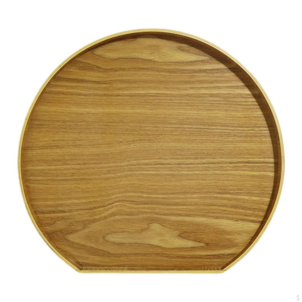 Decorative Wooden Serving Tray In The Shape of A for Desserts And Dried Fruits