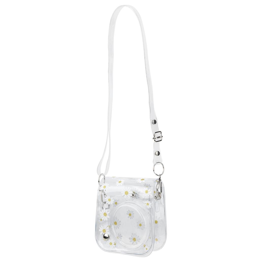 Transparent Small Camera Bag PVC Case with Shoulder Strap for Fujifilm Instax Mini 11 9 8