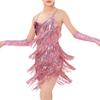 With Gloves Kids Latin Dance Dress Tassel Dance Performance Outfits  Children Girls