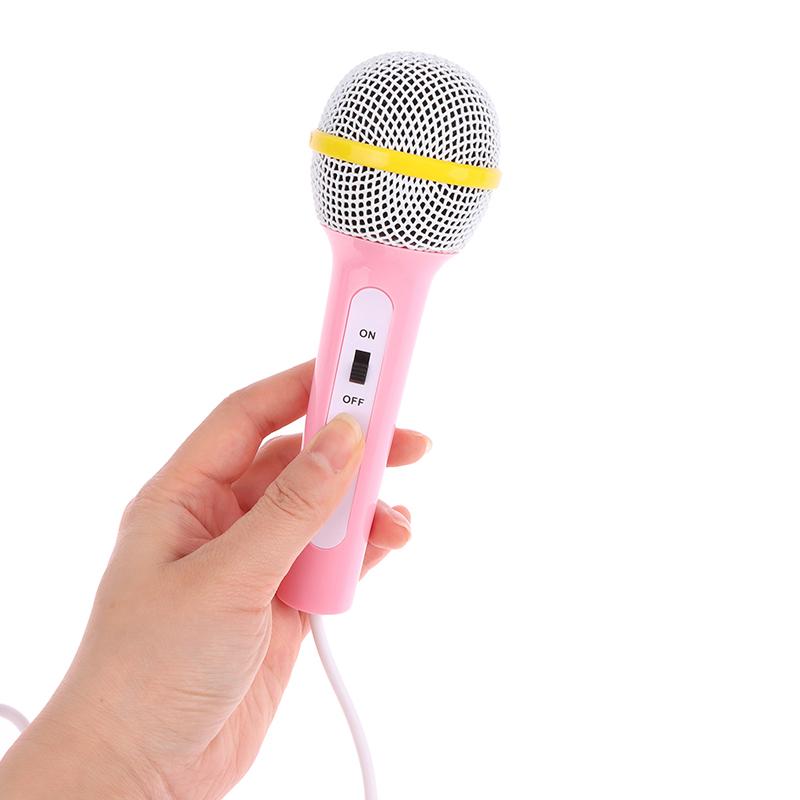 Microfono Cablato Leggero Macchina per Cantare Casa Bambini Giocattolo Musicale Facile da Usare Senza Batteria Portatile Microfono Portatile