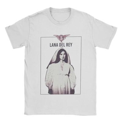 Lana Del Rey Męskie Koszulki Śmieszna Koszulka Krótki Rękaw Okrągły Dekolt T-Shirt Bawełniane Drukowane Topy