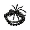 Fashionable Diamond Encrusted Spiders Bracelet Sturdy Alloy Hand Rope Fit All Wrist Sizes for Men and Women Outfits