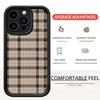 Brown Plaid Groove iPhone 15/16/17 Pro Max Protective Case