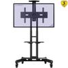 Invision Chariot Meuble TV Avec Roulette Support Télé Pied Pivotant De 32 À 65" – Mobile TV De Plancher Robuste – Anti-Bascu 2323