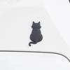Car Decal Metal Cat 3D Animal Emblem for Scratch Hiding Chrome Finish Zinc Alloy Sticker for Body And Trunk Weatherproof Outdoor Use