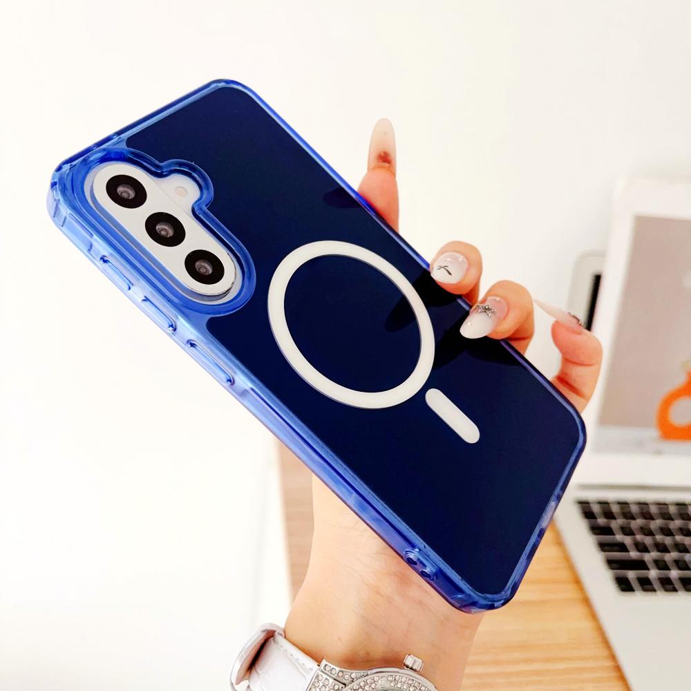 KEYSION Luxury Magnetic Case for Samsung A57 5G A37 5G Soft TPU+PC Shockproof Phone Back Cover for Galaxy A56 5G A36 5G