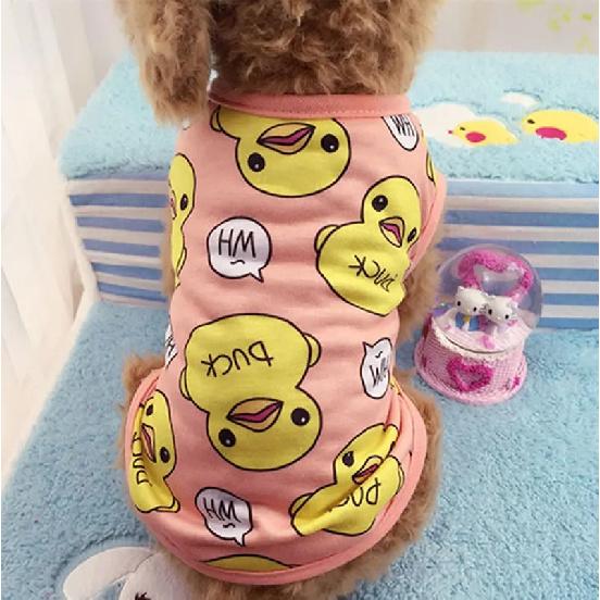 Cute Dog Clothes Soft Puppy Pajamas Outfits Pet Clothing for Small Dogs tshirts Spring Summer Yorkies Chihuahua Clothes 12c30