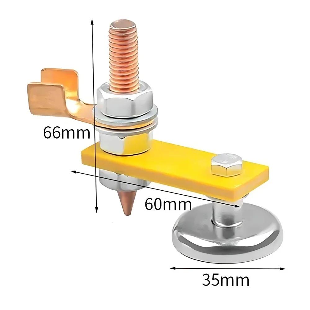 

Magnetic Welding Ground Clamp Single Strong Magnet with Wire End Welding Head Sheet Metal Repair Machine Hitching Iron
