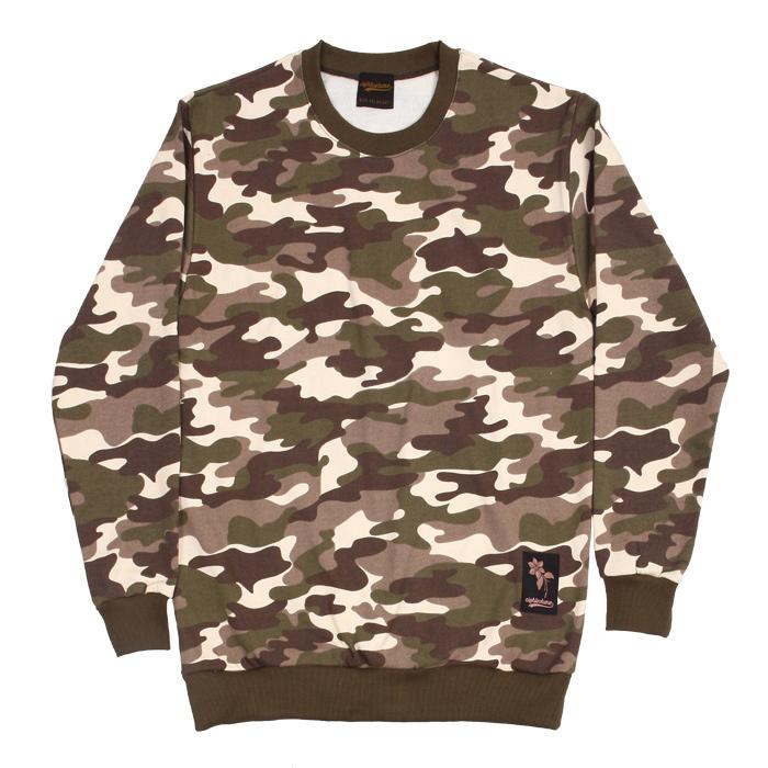Свитшот с круглым вырезом Eight Volume Ev Brown Camo Brown/Onesize