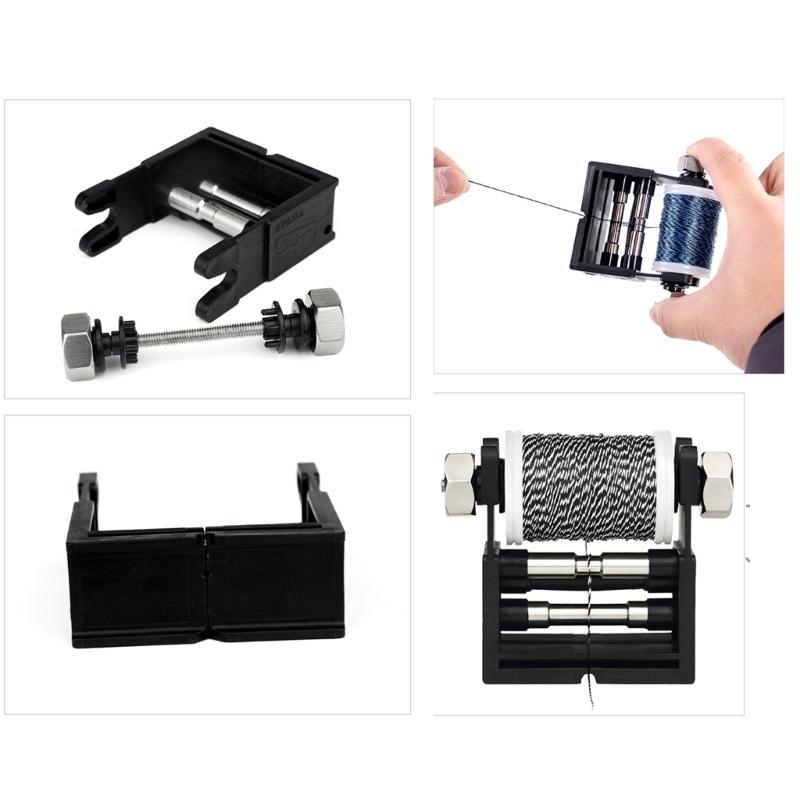 Adjustable Tension String Serving Jig Tool Aluminum String Winder for Compound and Recurve Bowstring Serving