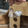 Transparent Cat Hair Storage Box Pendant Twisted Egg Cat Hair Storage Capsule Commemorative Collection Bag Keychain Pendant