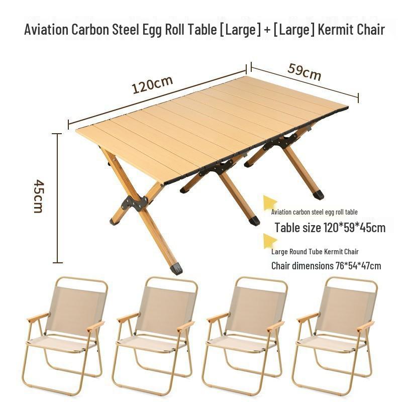 Conjunto Portátil Ultraleve de Mesa Dobrável e Cadeiras de Alumínio para Acampamento ao Ar Livre e Piqueniques