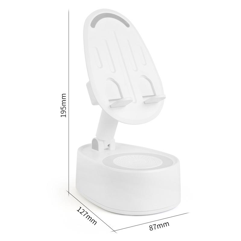 Mobile Phone Holder Speaker Bluetooth Speaker Mobile Phone Induction Mode Mini Portable Ambient Light Stereo