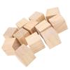 12Pcs Unfinished Wooden Blocks Smooth Durable Sturdy Uniform Size Small Wood Cubes for Crafts DIY