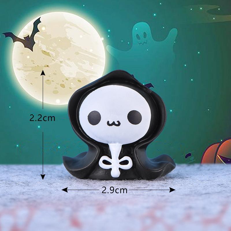Micro-landscape Succulent Trinket Cute Pumpkin Lantern Ghost Vampire Keychain Halloween Trinket