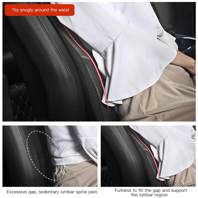 Car Leather Headrest Seat Lumbar Support Waist Cushioning For Jeep Grand Cherokee Wrangler JK Gladiator Compass Renegade Avenger