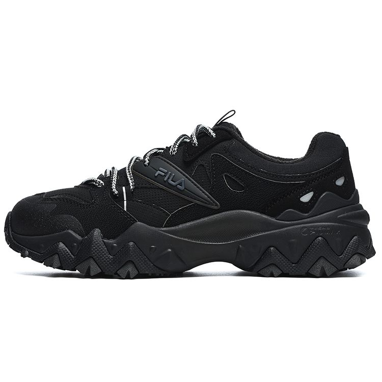 Fila Oakmont 2 We Fabric Synthetic Leather Tpu Fleece Vintage Sports Low-Top Lifestyle Shoes Women sneaker Black F12W242117FBK